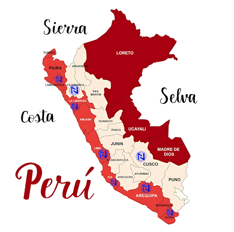 Mapa del Perú